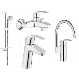 Комплект смесителей c кухонным смесителем GROHE Eurosmart New, 123248MK